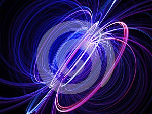 Circular Radiance Discharge - Electromagnetic Force Fields Torus Lines photo
