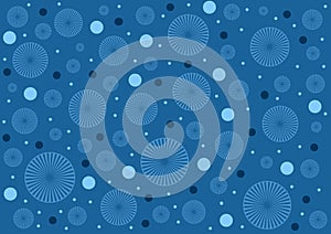 Circular random pattern background wallpaper design layout