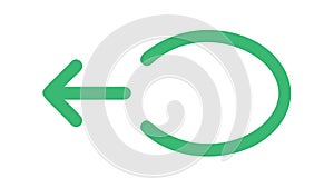 Circular Refresh Arrow Icon for Reload Update Actions, vector design Generative AI