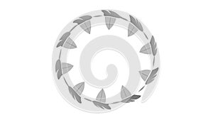 Circular Refresh Arrows Loop Vector Icon for Reload and Sync, vector design Generative AI