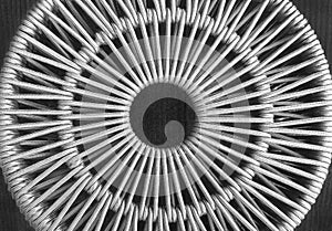 Concentric Circular rope weave pattern