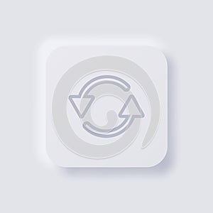 Circular rotation arrow icon.