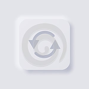 Circular rotation arrow icon.