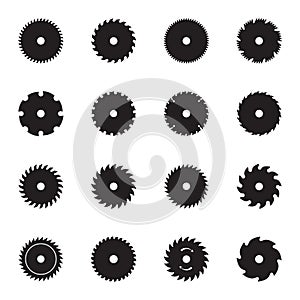 Circular saw blade icons