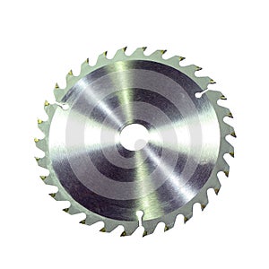 Circular saw blade isolated