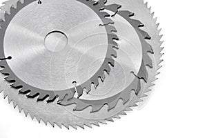 Circular saw blades for wood isolated