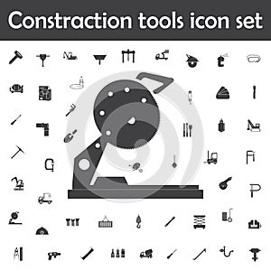 Circular saw icon. Constraction tools icons universal set for web and mobile