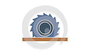 Circular Saw icon. High quality logo for web site design and mobile apps. Vector illustration on a white background.