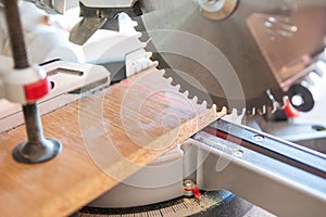 Circular saw ready to cut