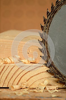 Circular Saw and Wood