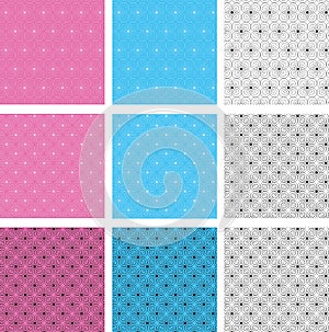 Circular seamless pattern