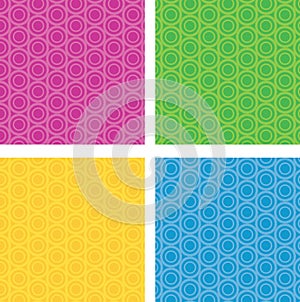 Circular seamless pattern