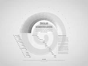 Circular Segmented Layers Infographic