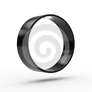 Circular shape casts a soft shadow on the surface below suggesting a light