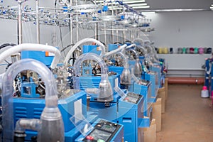 Circular sock Knitting Machines, factory of knitted socks, production