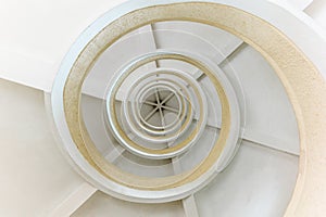 Circular staircase inside a chinese pagoda - 1