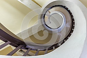 Circular staircase inside a chinese pagoda - 2