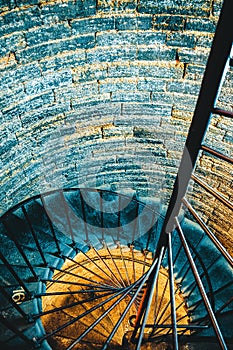 Circular stairs St. Isaac`s Cathedral, St.Petersburg photo