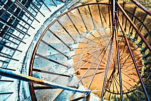 Circular stairs St. Isaac`s Cathedral, St.Petersburg, Russia Federation. photo