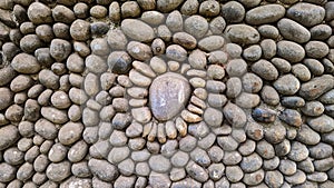 Circular Stone Wall Pattern