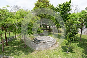Becan archaeological park in Yucatan Mexico photo