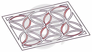 Circular Swirl Lines Abstract Pattern, Dynamic Motion Design Element, vector design Generative AI