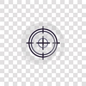 circular target icon sign and symbol. circular target color icon for website design and mobile app development. Simple Element