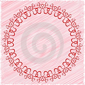 Circular vector pattern as a greeting card