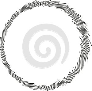 circular irregular rays vortex inside and outside big empty space center