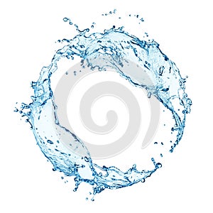 Circular water splash