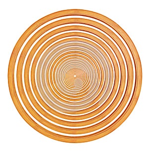 Circular wooden frame