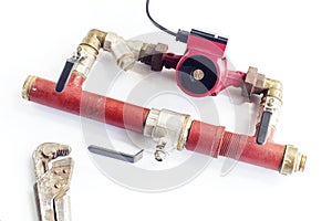 circulation pump of the heating system is installed in the bypass