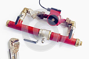 circulation pump of the heating system is installed in the bypass