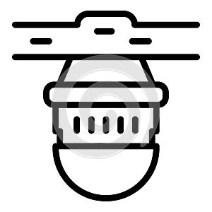 Circulator pump icon, outline style