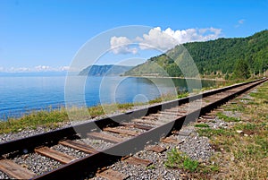 Circum-Baikal railroad photo
