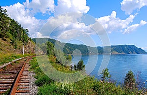 Circum-Baikal railroad photo