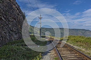 Circum-Baikal railway and the Baikal Lake