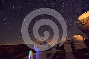 Circumpolar in astronomical observatory, stairs