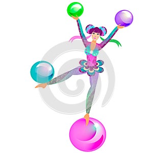 Circus Acrobat Girl