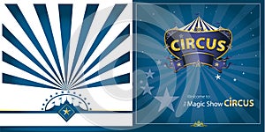 Circus Blue greeting card