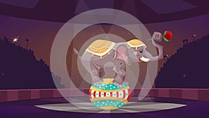 Circus cartoon video animation footage