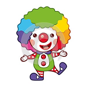 Circus Clown cartoon vector illustration