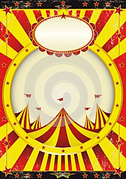 Circus entertainment poster