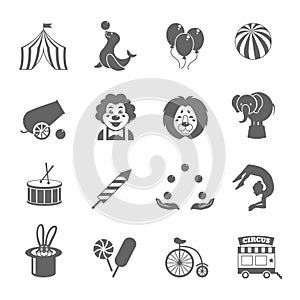 Circus Icons Set