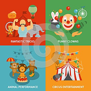 Circus Icons Set