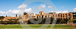 Circus Maximus: ancient Roman stadium, the Palatine hill - Circo Massimo