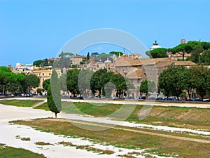 Circus Maximus, ancient roman stadium, Rome, Italy