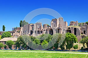 Circus Maximus.Ruins of Palatine hill, Rome,Italy.