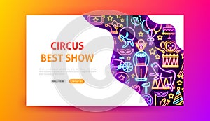 Circus Neon Landing Page