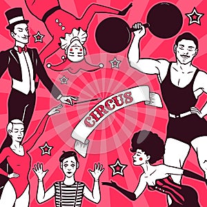 Circus performance advertisement